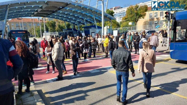 Протест срещу COVID мерки в Бургас