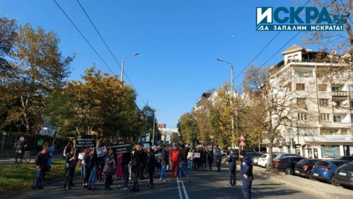 Протестът в Бургас