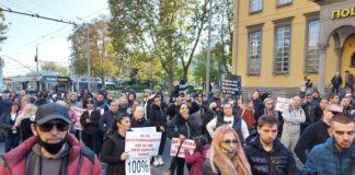 Протестът в Бургас