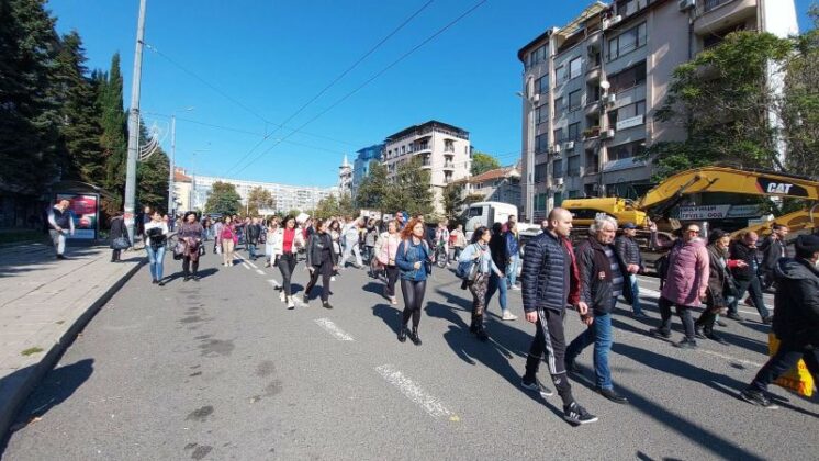 Протестно шествие в Бургас