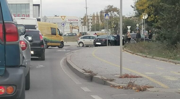 ПТП на кръговото в Бургас