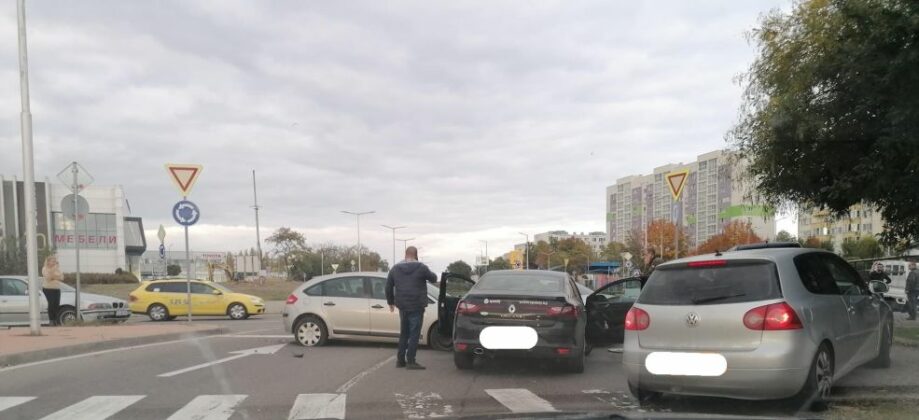 ПТП на кръговото в Бургас