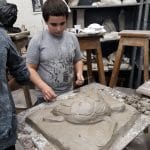 В час по скулптура. Снимка: Личен архив