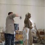 В процес на отливане. Снимка: Личен архив