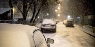 Снеговалеж, сняг, зима, автомобил