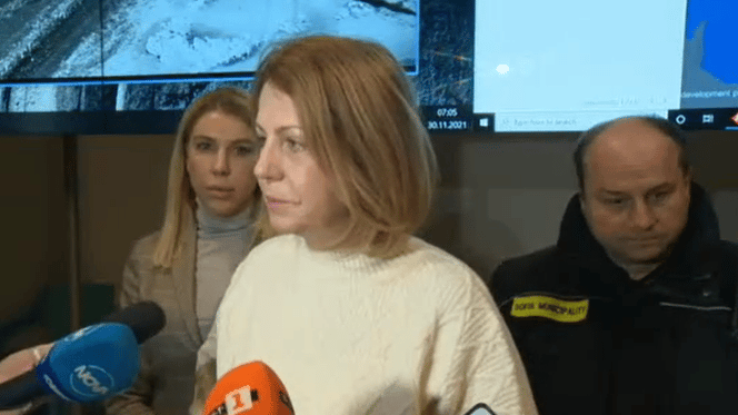 Столичен кмет Йорданка Фандъкова дава брифинг