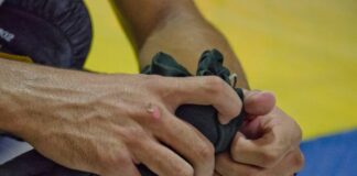 Юмручен бой, ръце, боец