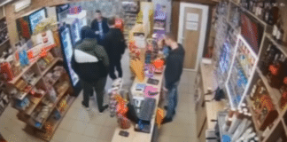 Бой в магазин в София