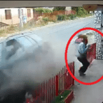 Случаен минувач по време на катастрофа в Лом