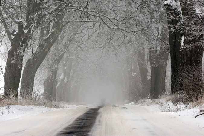 Път, лед, сняг