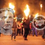 Факелно шествие, организирано от ОЗБГ