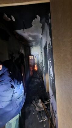 Опожареният апартамент в Бургас