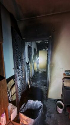 Опожареният апартамент в Бургас