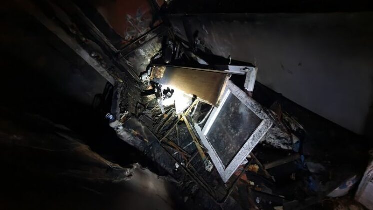 Опожареният апартамент в Бургас