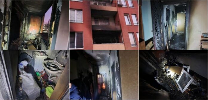 Изгорелият апартамент в Бургас