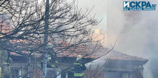 Пожар в къща в Бургас