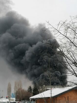 Пожар в столичния квартал "Дружба"