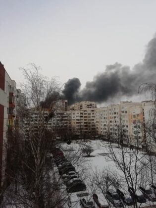 Пожар в столичния квартал "Дружба"