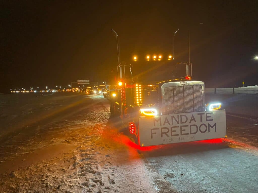 Протест на шофьори на камиони в Канада