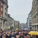 Протест в Брюксел