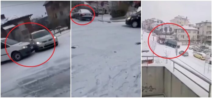 Ударени автомобили заради снега в Царево