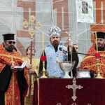 Освещаване на бойните знамена и водосвет. Снимка: Искра.бг