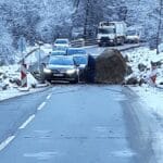 Паднала скална маса на пътя София-Самоков