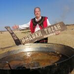 Ангел Ангелов и Юнашкия тиган. Снимка: Личен архив