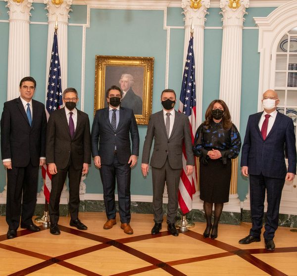 Асен Василев и Александър Николов в САЩ