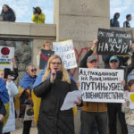 Демонстрация срещу войната в Украйна