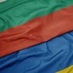 Знамена на България и Украйна