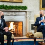 Олаф Шолц и Джо Байдън