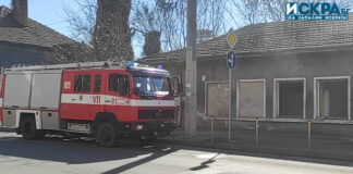 Пожар в Бургас. Снимка: Искра.бг