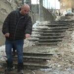 Заледено стълбище в Грашево