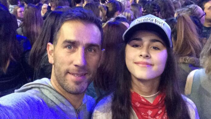 Стойко Сакалиев и дъщеря му Любомира