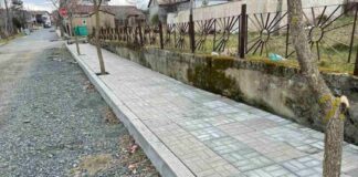 Тротоар на ул. "Липите" в Синеморец