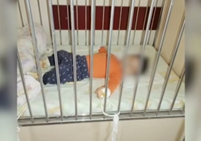 Вързано бебе в Сливен