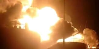 Поразена петролна база във Василков