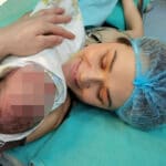 Алина и нейното бебе