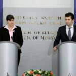 Европейски главен прокурор Лаура Кьовеши и премиер Кирил Петков