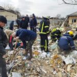 Разрушения в киевско село