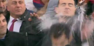 Кирил Петков беше улучен от снежна топка