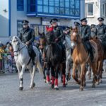 Конни полицаи в София