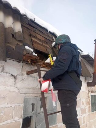 Разрушения в Луганска област