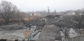 Разрушения в Луганска област