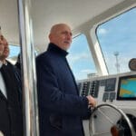 Константин Бачийски и министър на транспорта Николай Събев