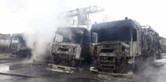 Евакуация в Ирпин. Снимка: ДСНС України, Facebook