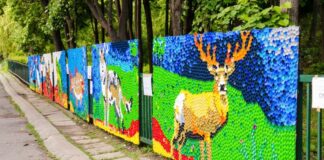 Мозайка от капачки