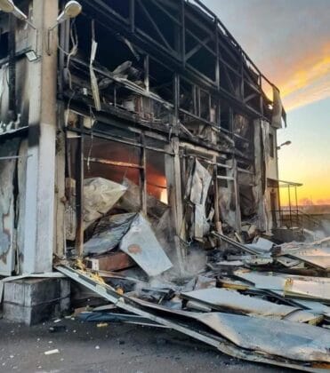 Пожар в цех за риба в Украйна