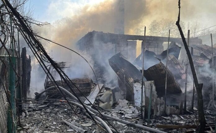 Унищожени сгради в Украйна